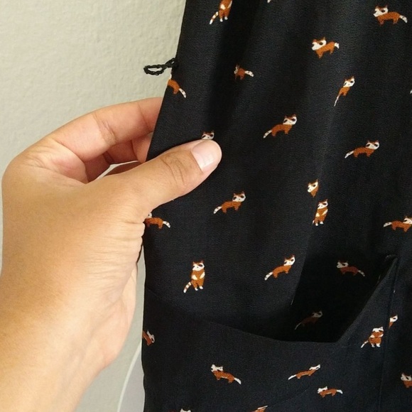 Raccoons Black Printed Romper - Picture 4 of 5
